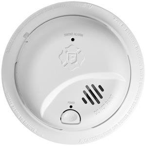 Precision Detection Interconnect Hardwired Smoke Alarm with 10-Year Battery